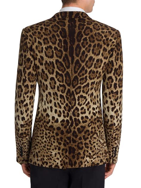 dolce gabbana leopard coat|dolce and gabbana blazer men's.